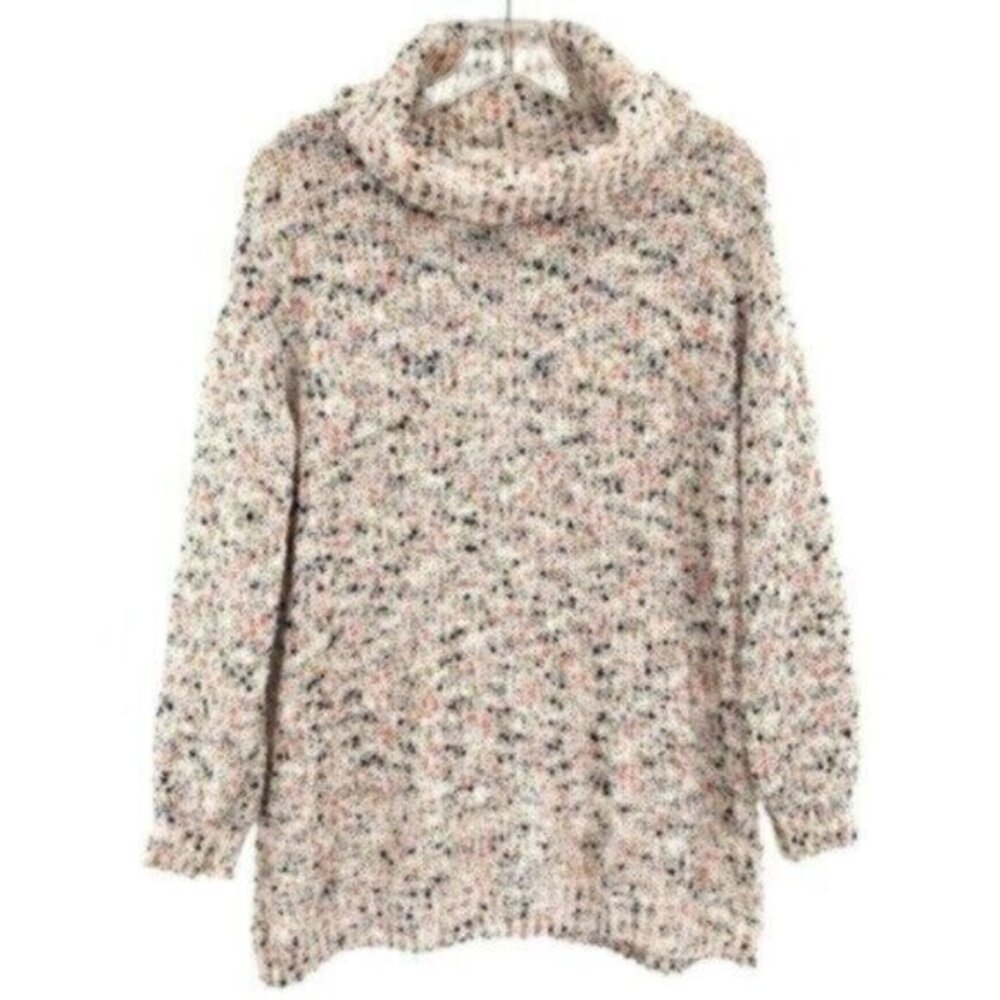 Anthropologie Moon & Madison Woman's Chunky Oversized Confetti Knit Sweater
